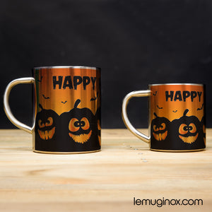 Tasse et mug en Inox Happy Halloween monstres