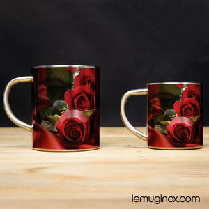Tasse et mug en Inox Roses rouges