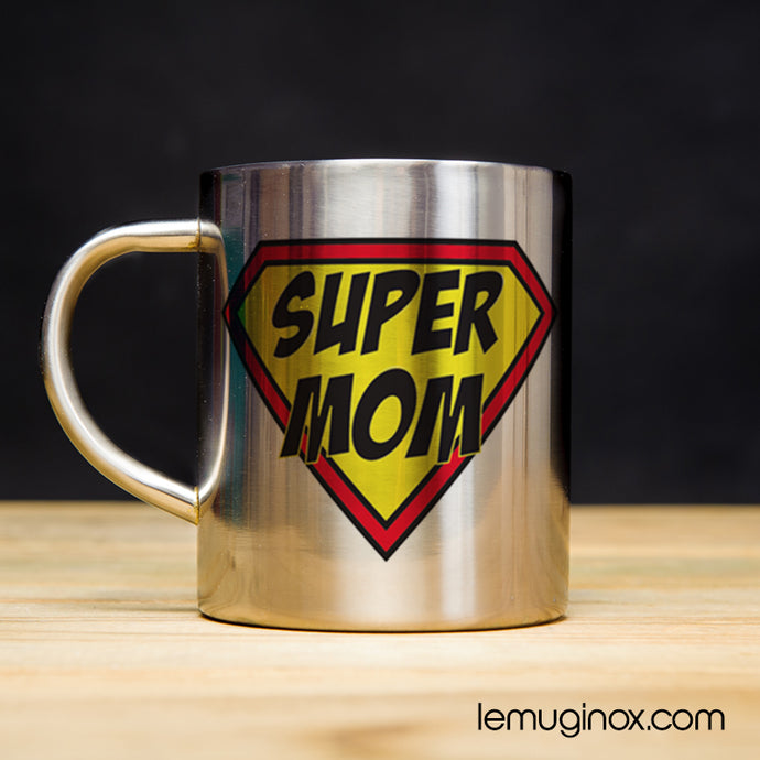 Tasse en inox Super Mom